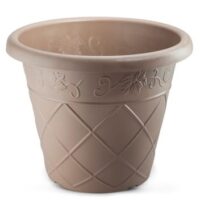 Large Round Planter, Botanica Series, Prestige - Bronze - Image 1