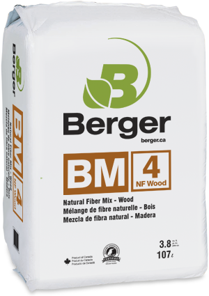 Berger BM4 wood fiber 3.8 cubic foot bale